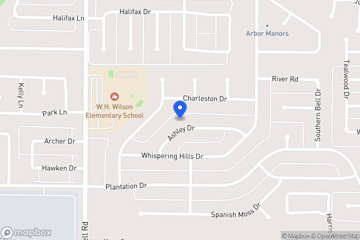 Map of 338 Ashley Dr