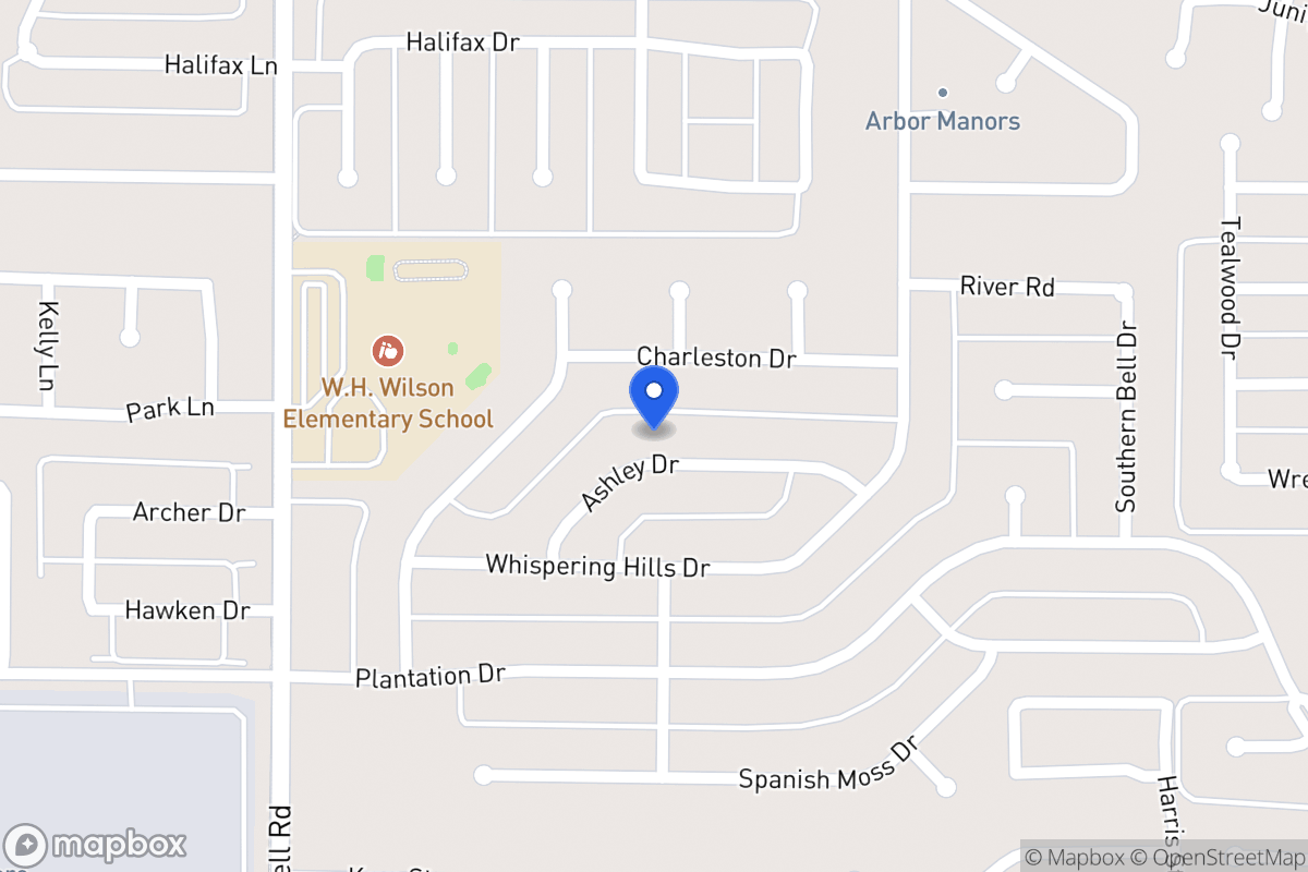 Map of 334 Ashley Dr