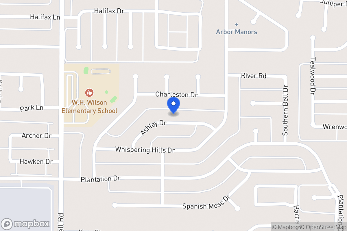 Map of 326 Ashley Dr