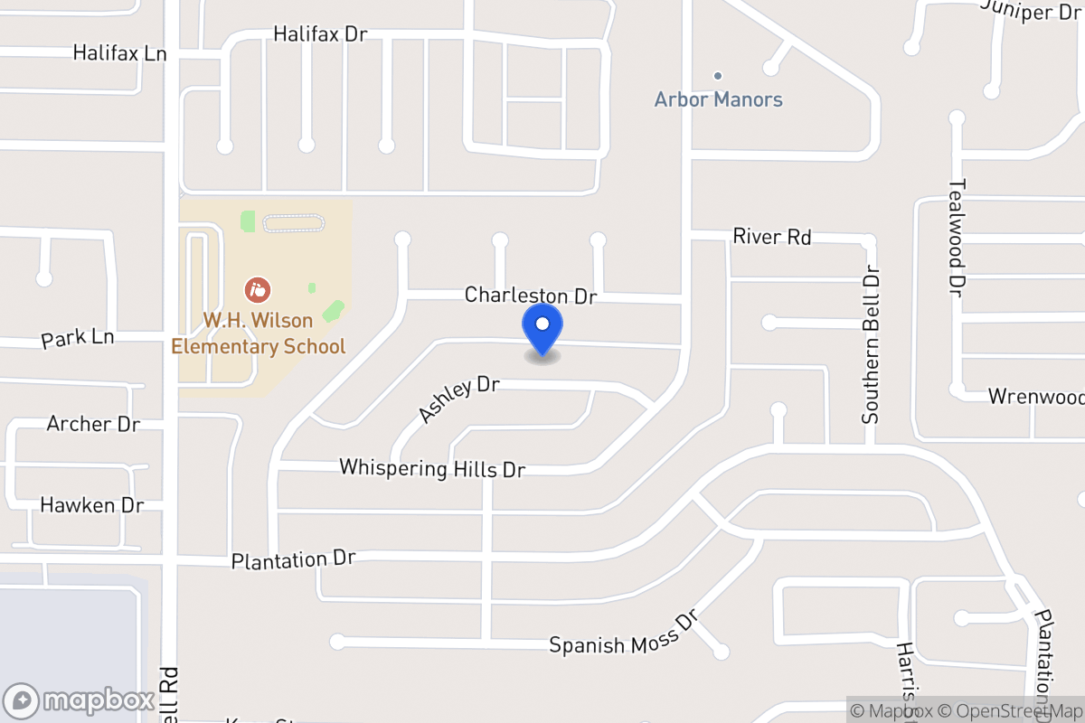 Map of 322 Ashley Dr