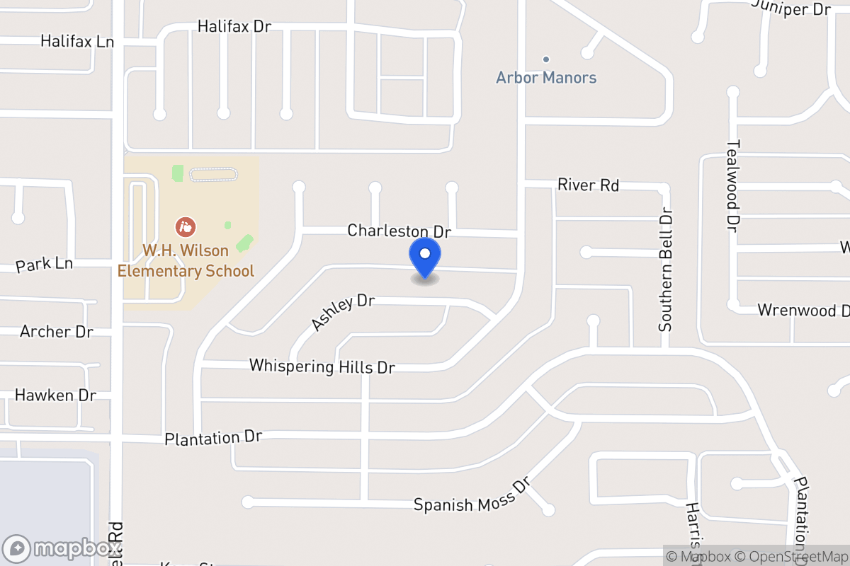 Map of 318 Ashley Dr