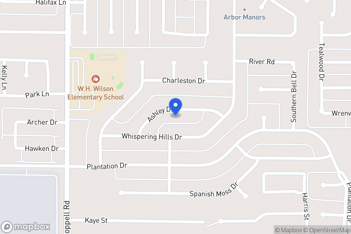 Map of 327 Ashley Dr