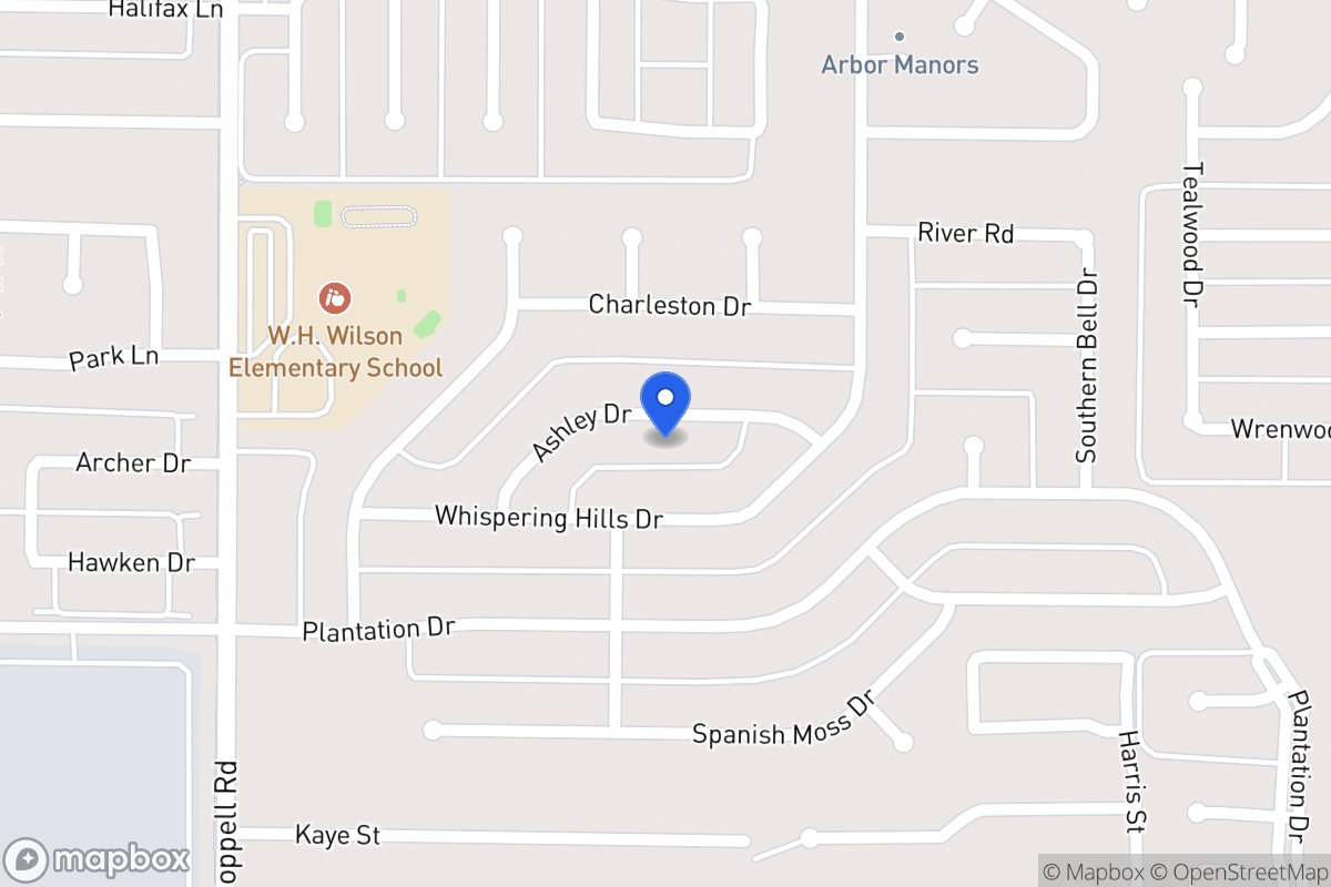 Map of 323 Ashley Dr