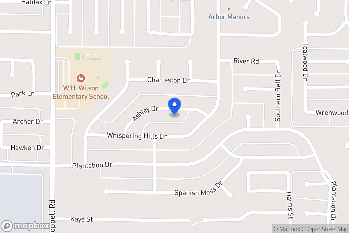 Map of 319 Ashley Dr