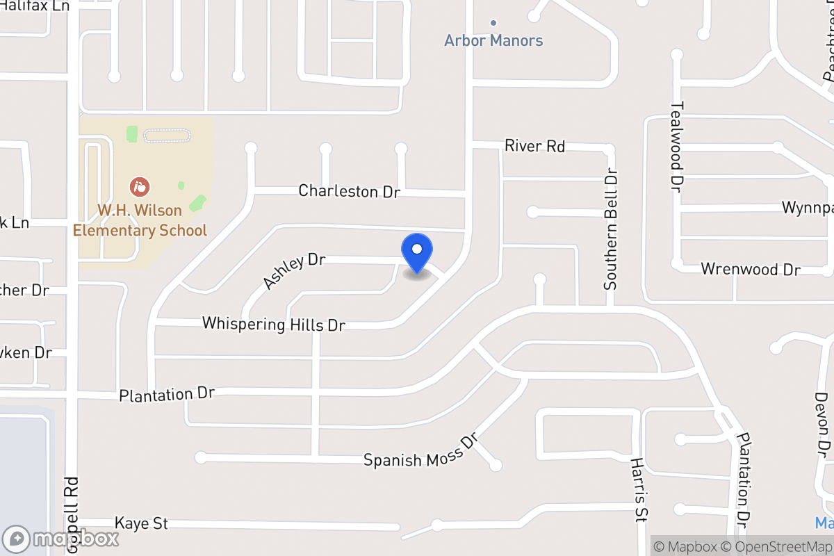 Map of 241 Whispering Hills Dr