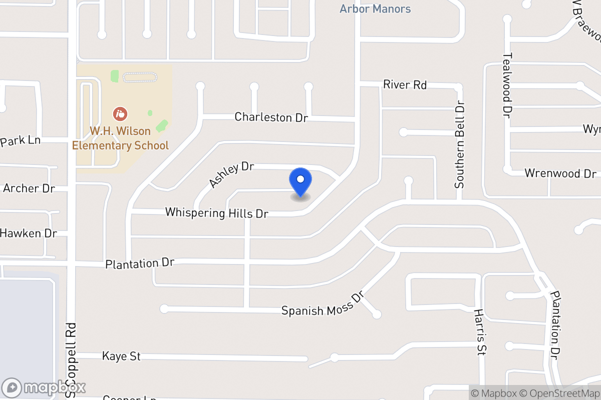 Map of 249 Whispering Hills Dr
