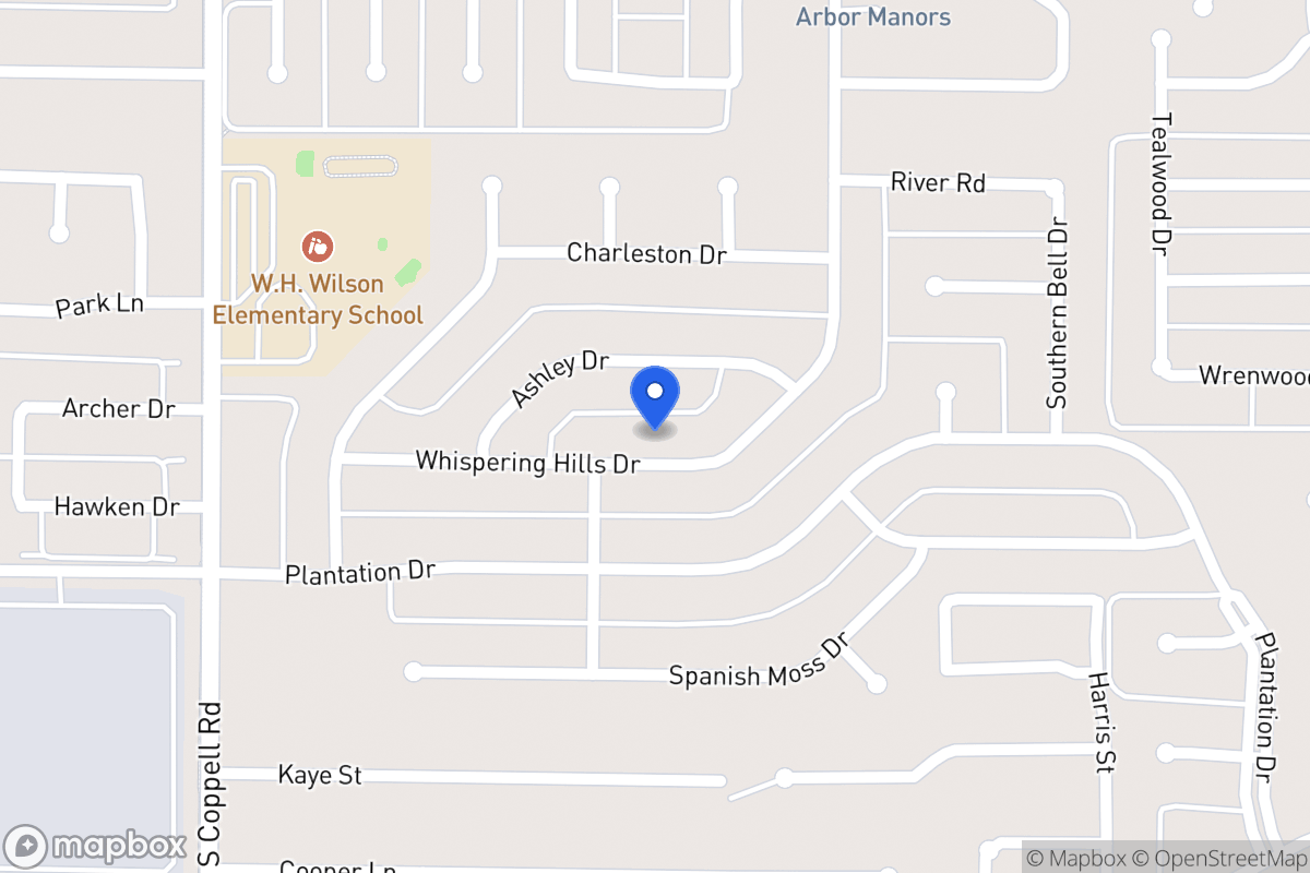 Map of 257 Whispering Hills Dr