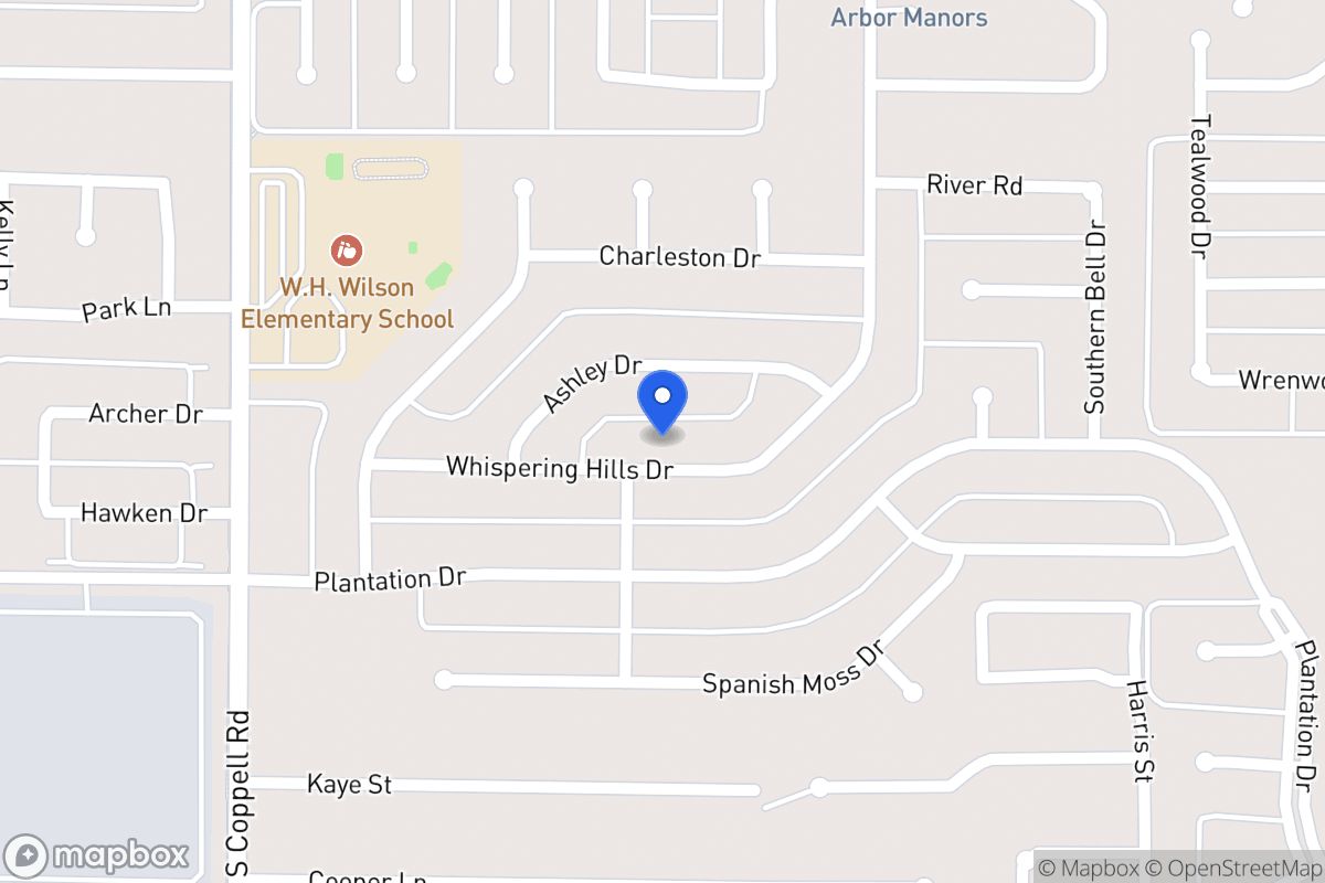 Map of 261 Whispering Hills Dr