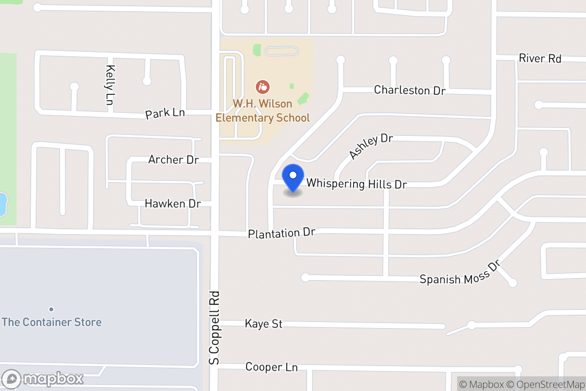Map of 431 Whispering Hills Dr
