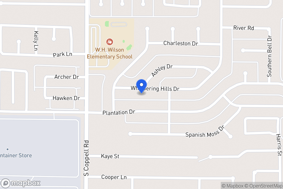 Map of 419 Whispering Hills Dr