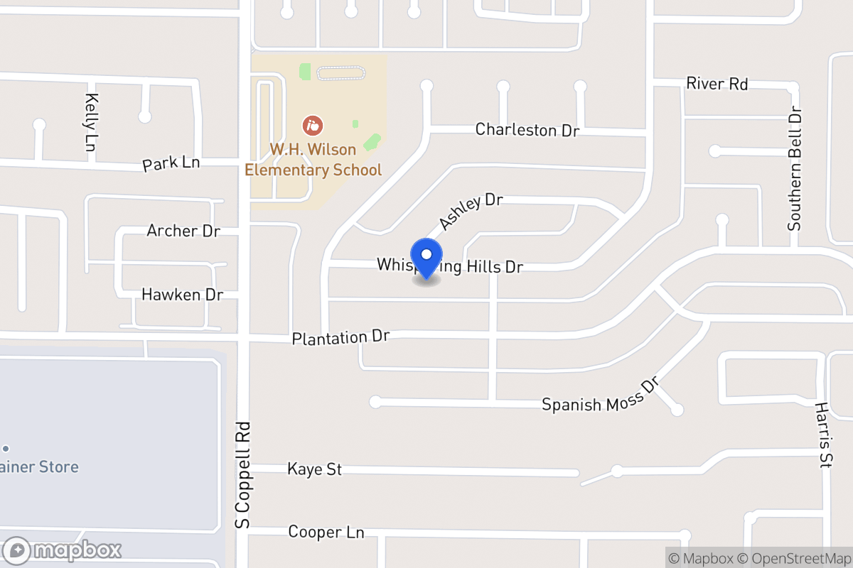 Map of 415 Whispering Hills Dr