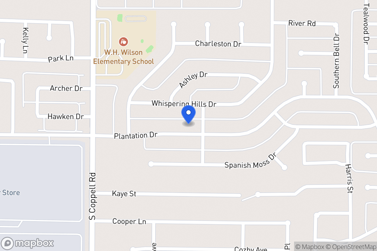 Map of 404 Plantation Dr