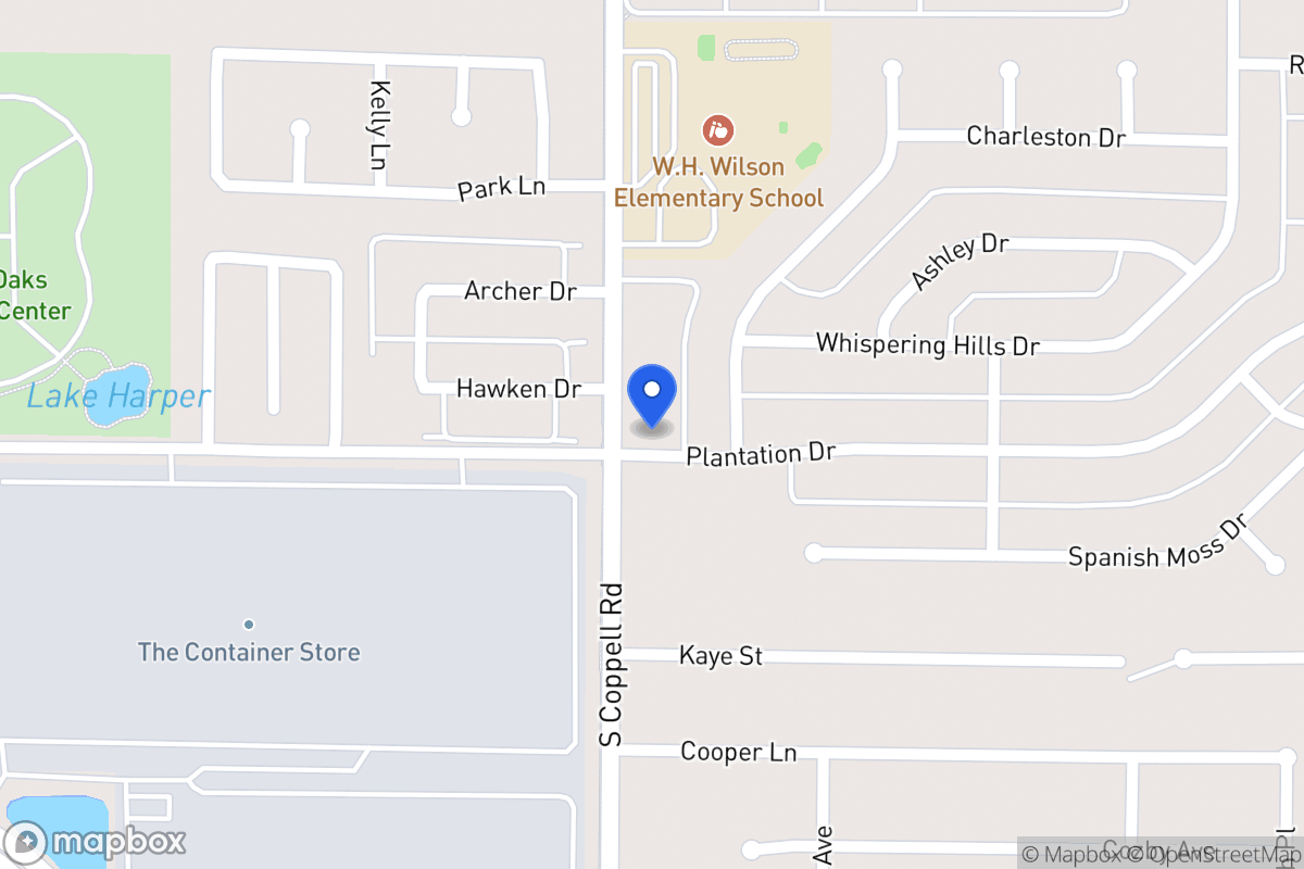 Map of 332 Coppell Rd