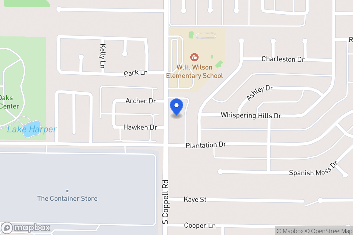 Map of 316 Coppell Rd