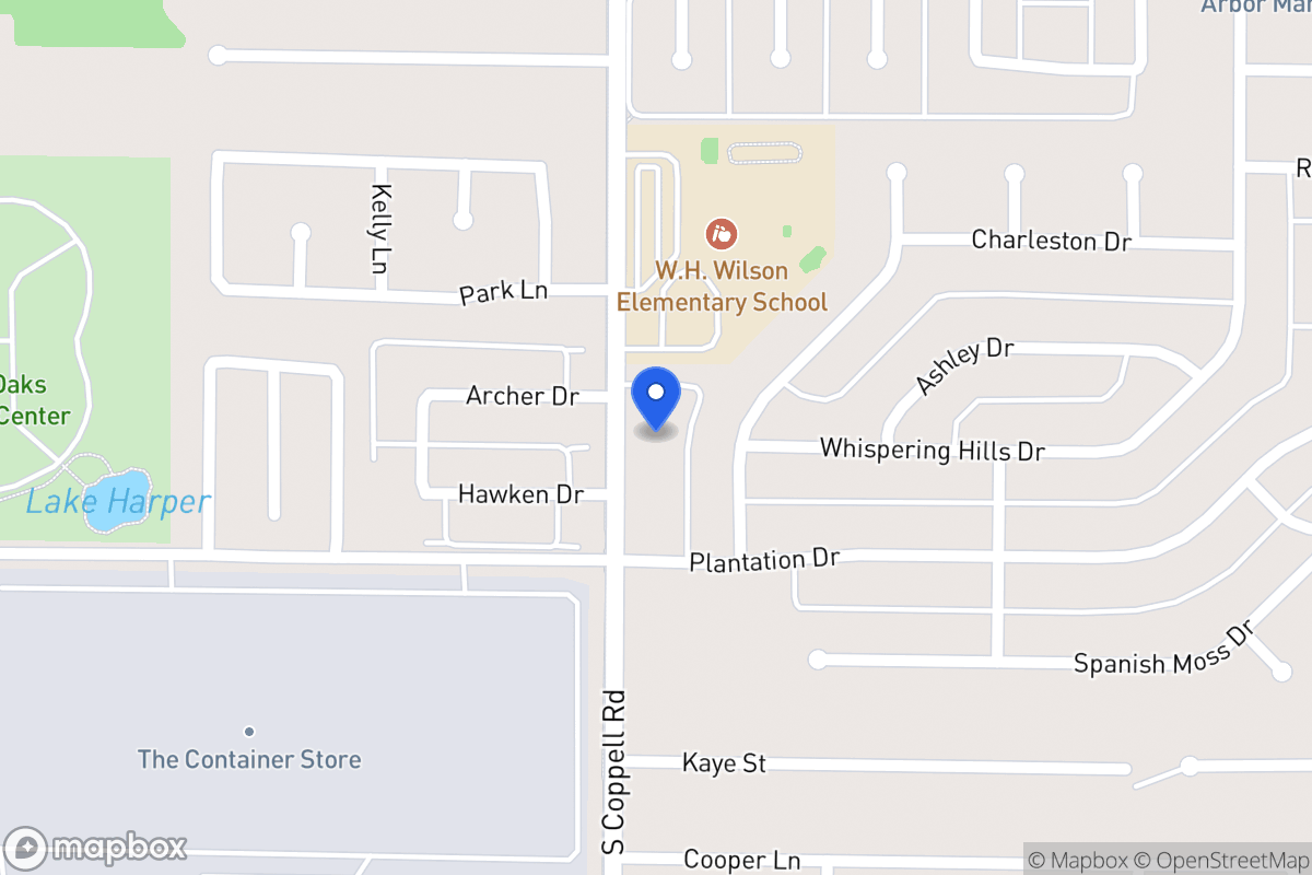 Map of 312 Coppell Rd
