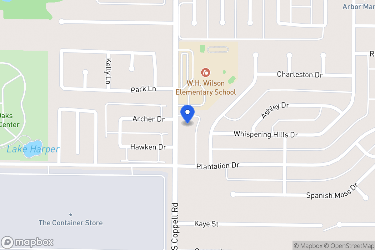 Map of 308 Coppell Rd