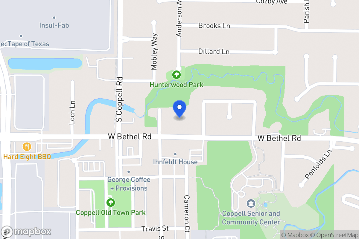 Map of 412 W Bethel Rd