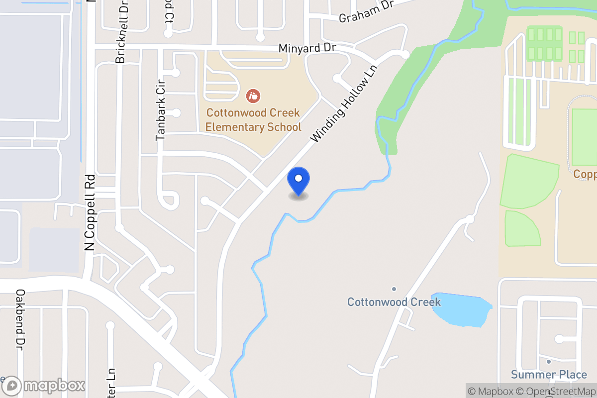 Map of 206 Winding Hollow Ln