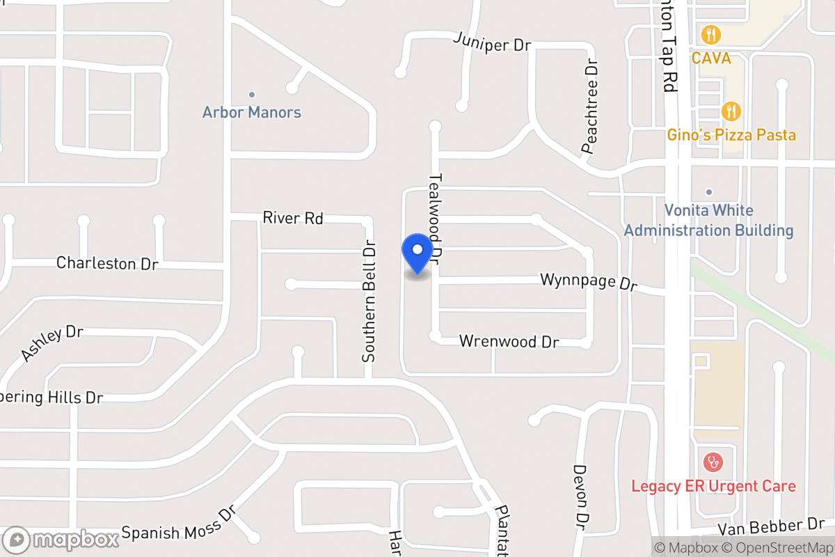 Map of 271 Tealwood Dr