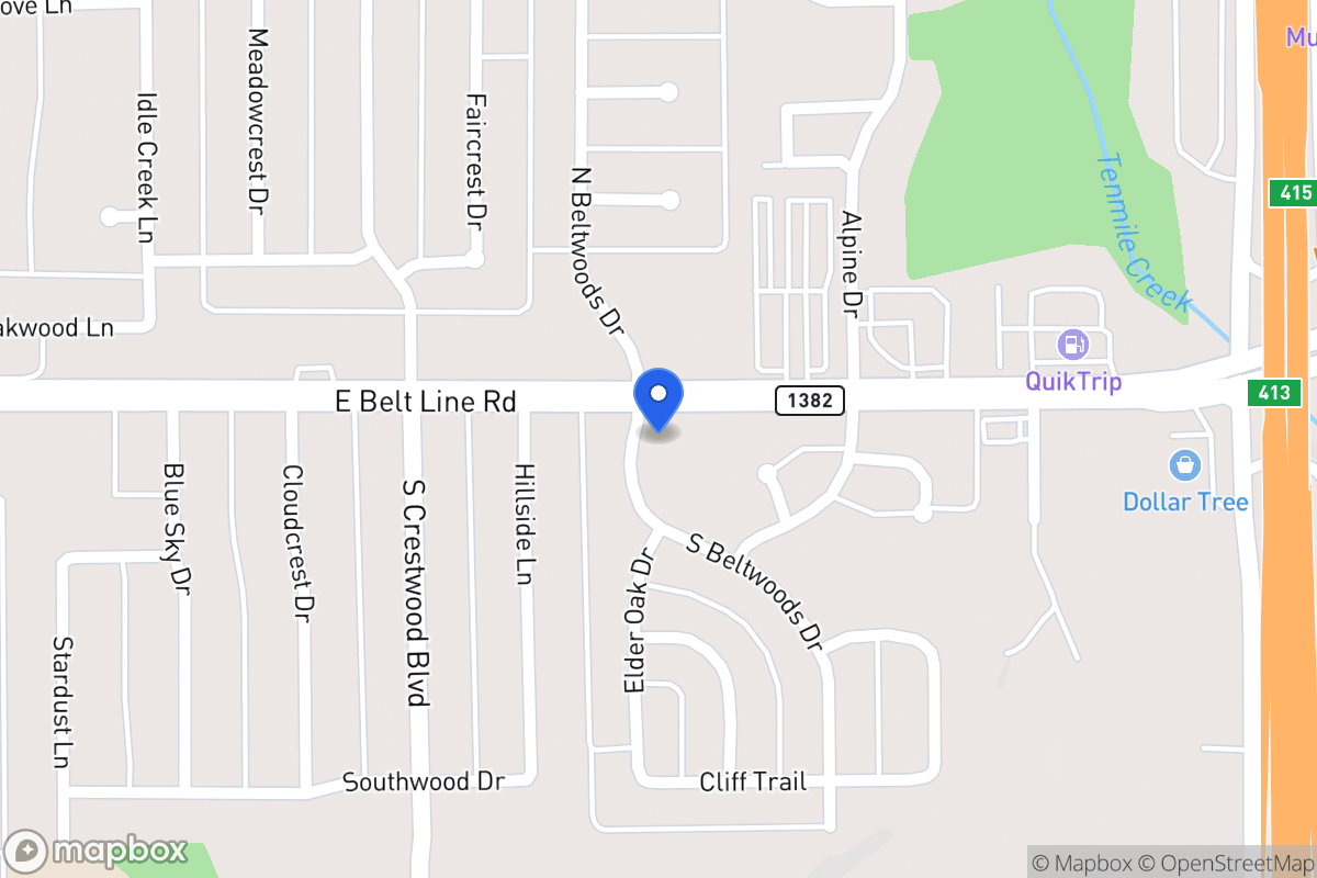 Map of 108 Beltwoods Dr