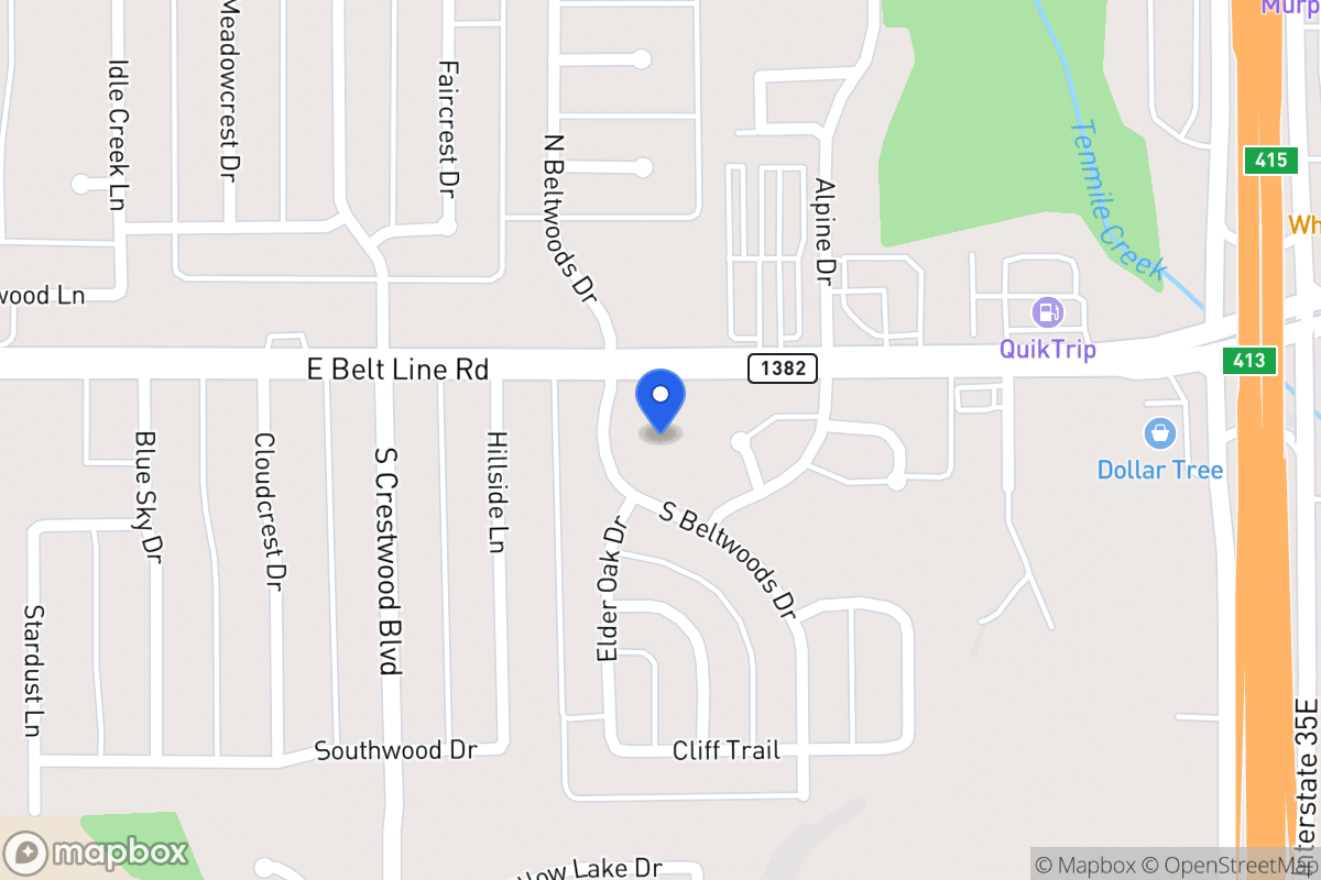 Map of 112 Beltwoods Dr