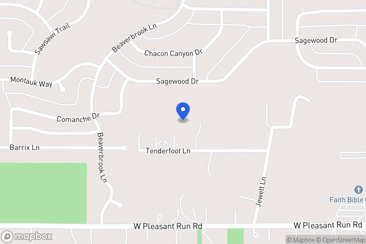 Map of 1709 Tenderfoot Ln