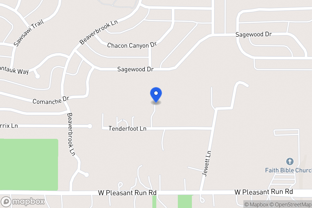 Map of 1703 Tenderfoot Ln