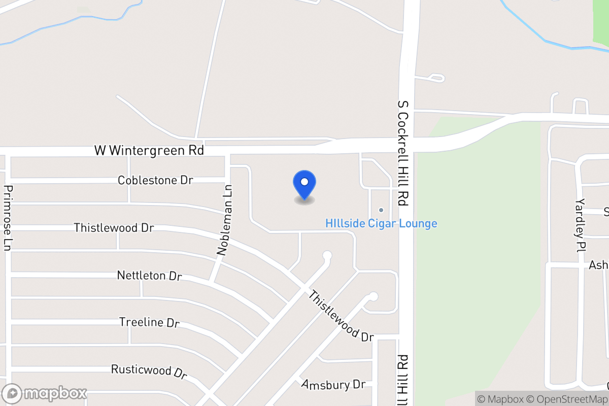 Map of 1310 W Wintergreen Rd