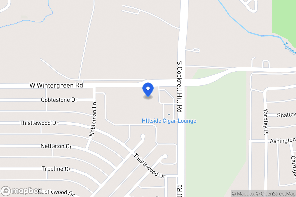 Map of 1314 W Wintergreen Rd