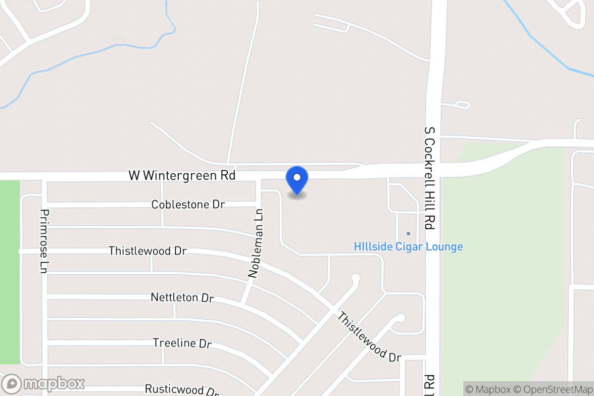 Map of 1 W Wintergreen Rd