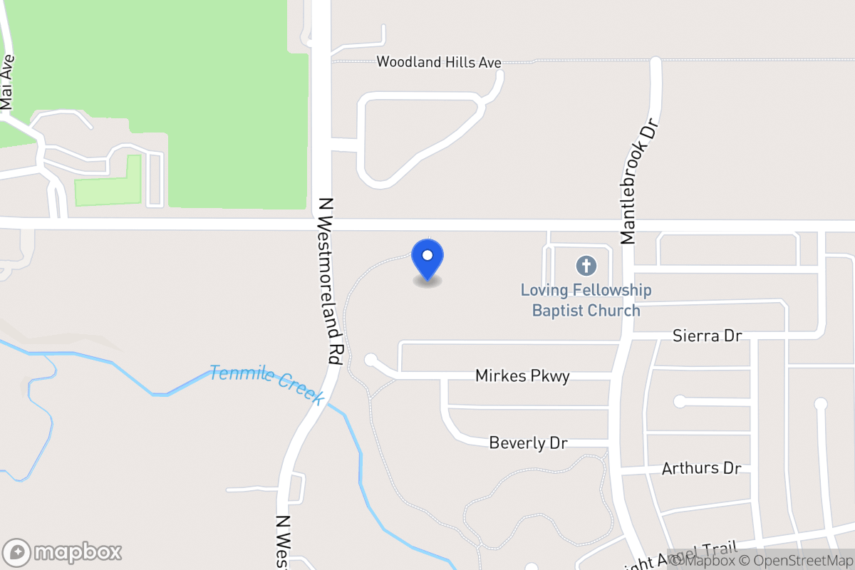 Map of 699 W Wintergreen Rd