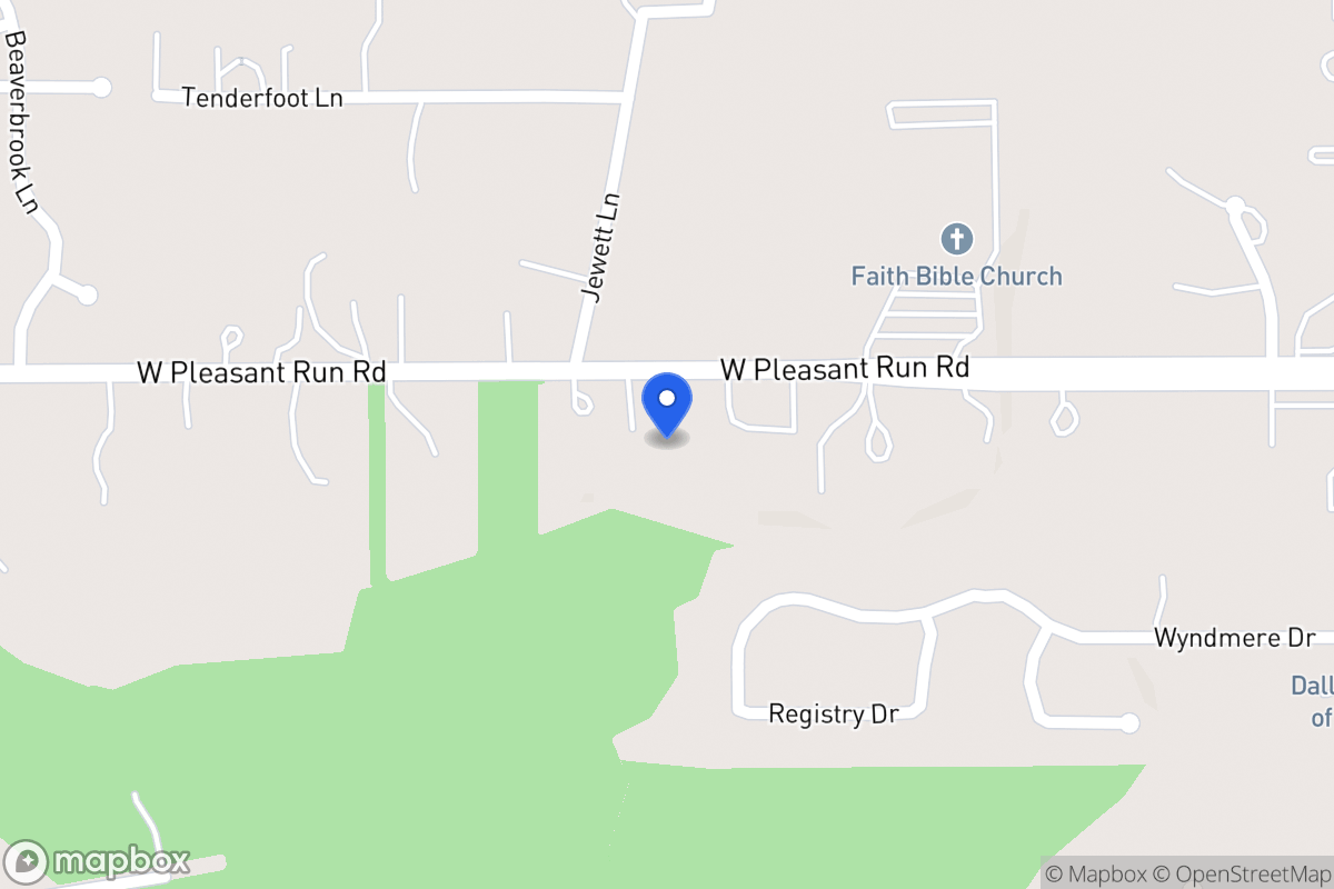Map of 1532 W Pleasant Run Rd