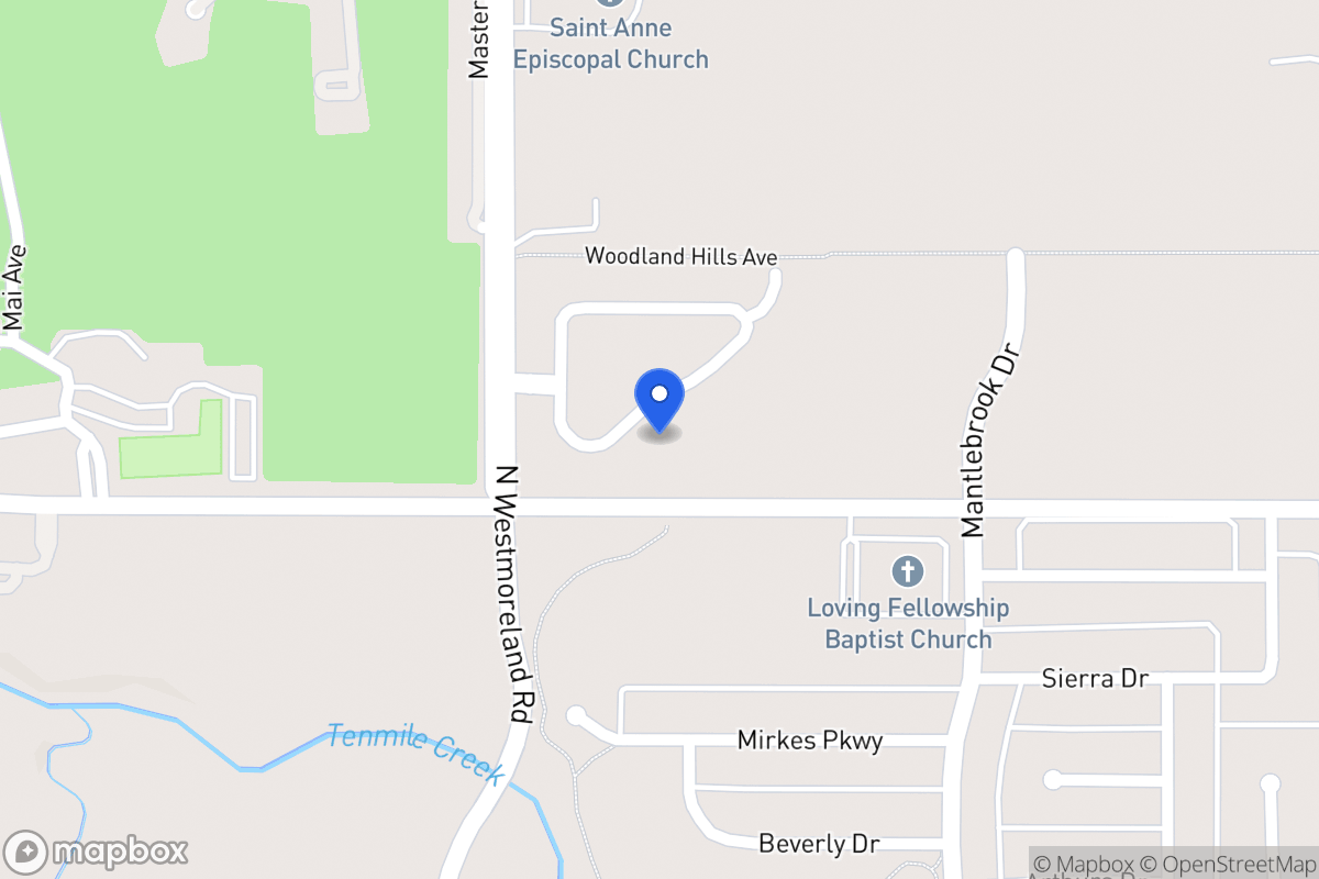 Map of 724 Village Green Dr