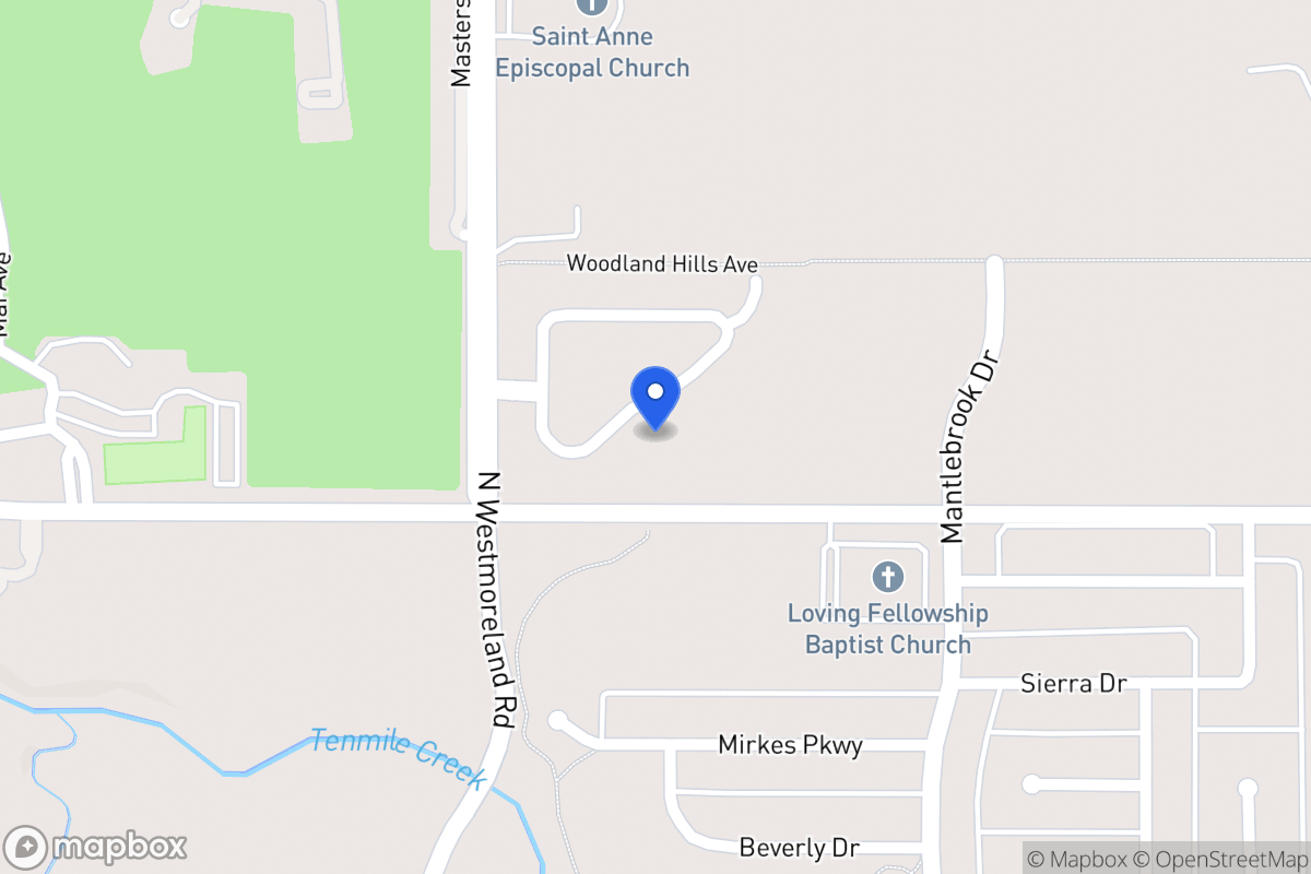 Map of 722 Village Green Dr