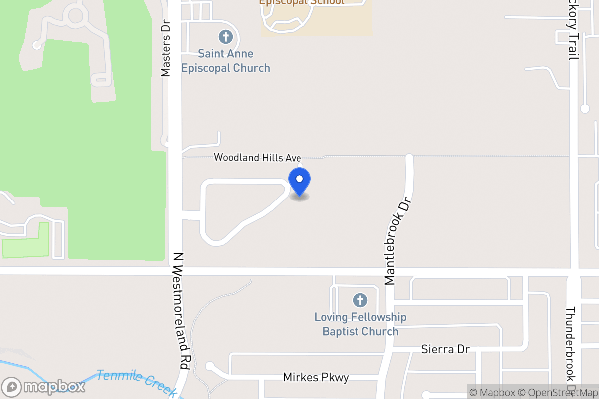 Map of 708 Village Green Dr