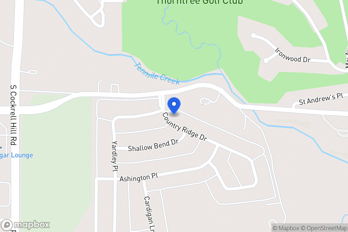 Map of 1444 Country Ridge Dr