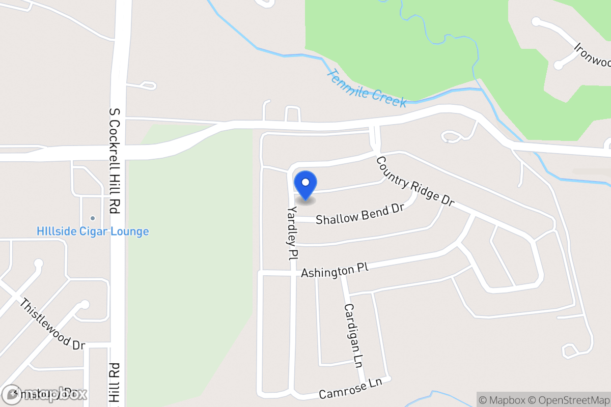 Map of 1123 Shallow Bend Dr