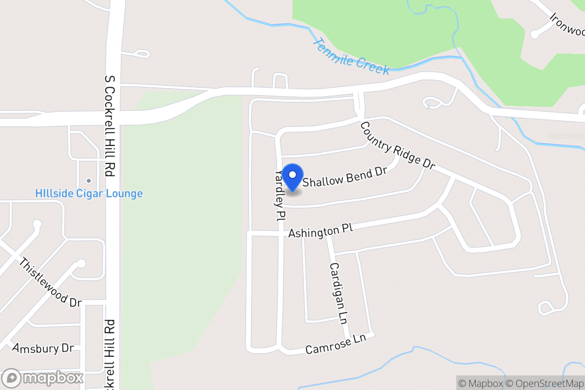 Map of 1124 Shallow Bend Dr