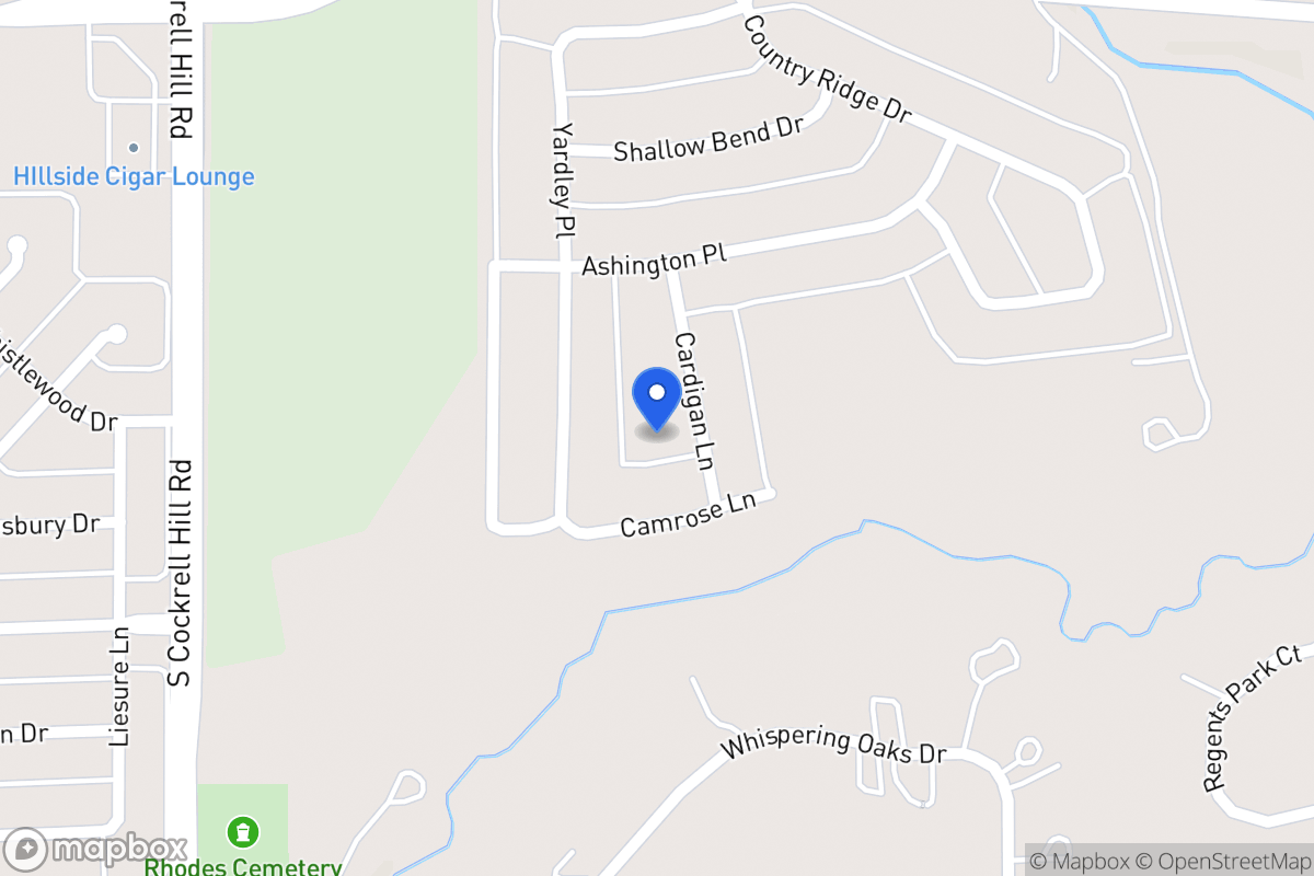 Map of 1305 Cardigan Ln