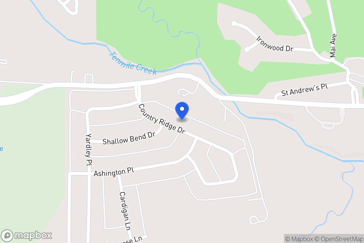 Map of 1432 Country Ridge Dr