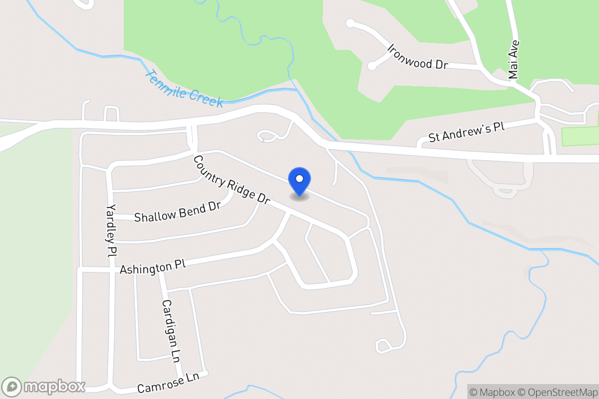 Map of 1424 Country Ridge Dr