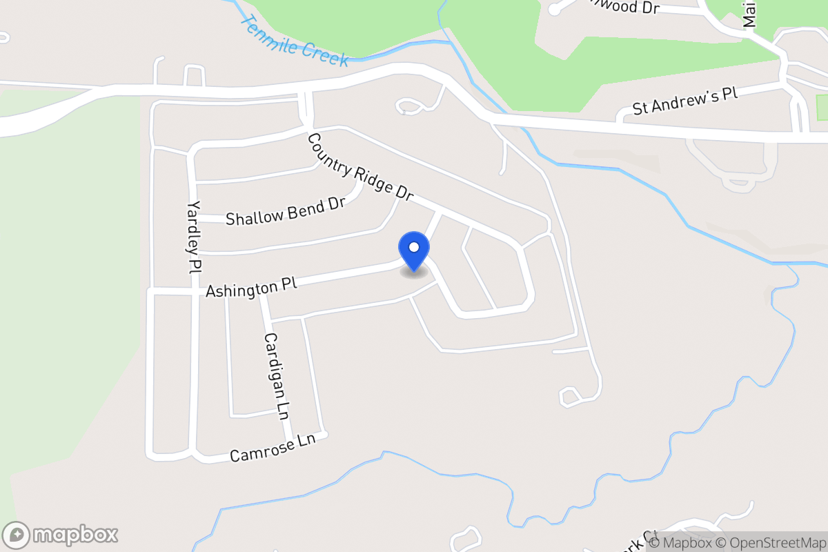 Map of 1104 Ashington Pl