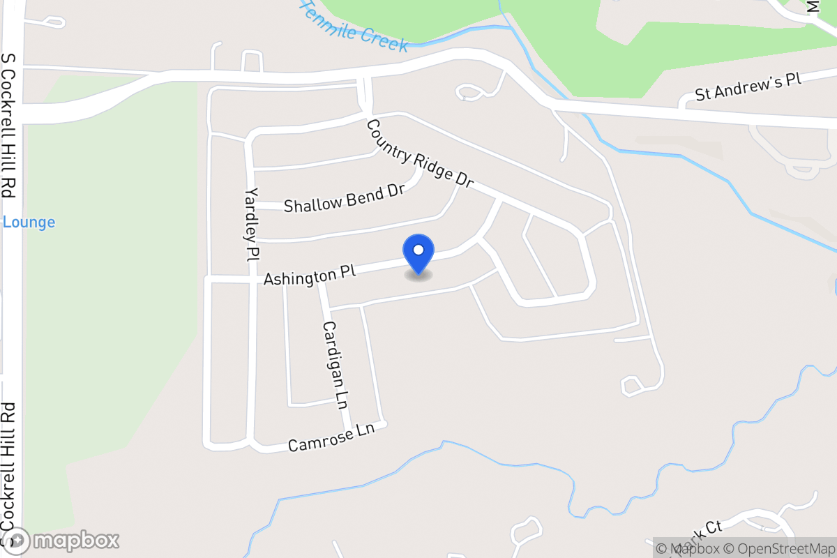 Map of 1112 Ashington Pl