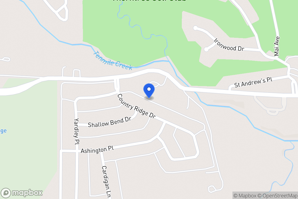 Map of 1400 Country Ridge Dr