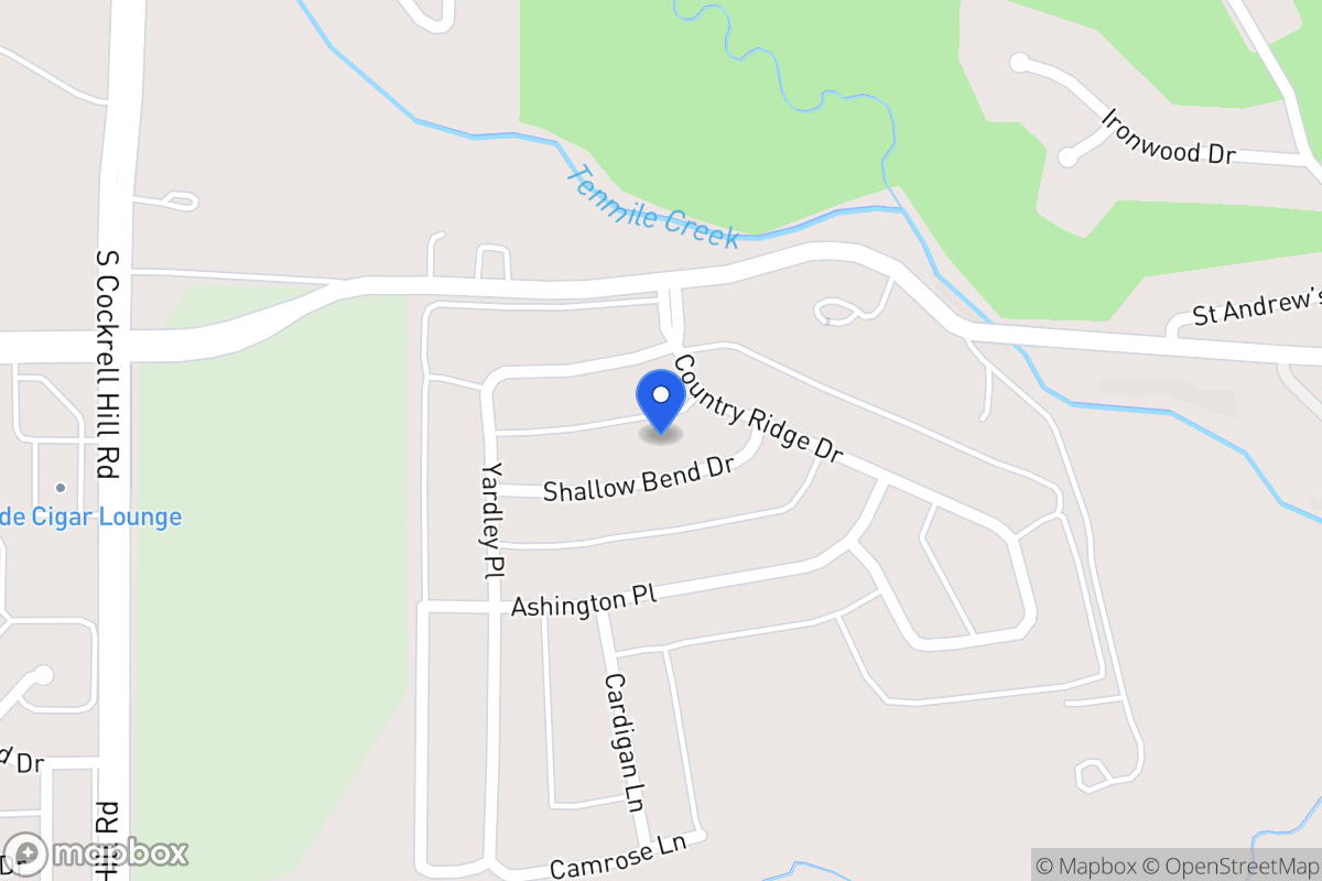 Map of 1111 Shallow Bend Dr