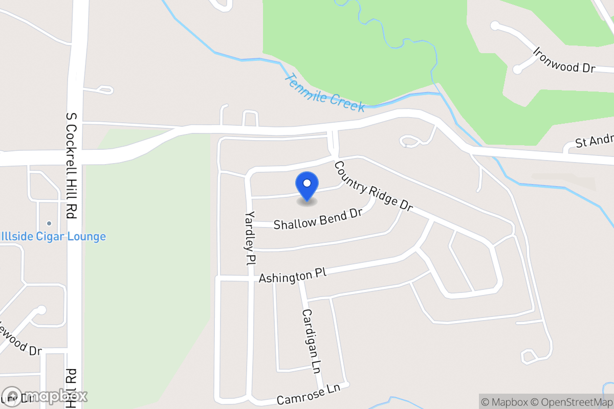 Map of 1115 Shallow Bend Dr