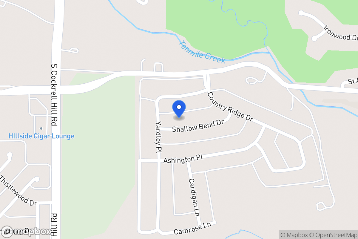 Map of 1119 Shallow Bend Dr