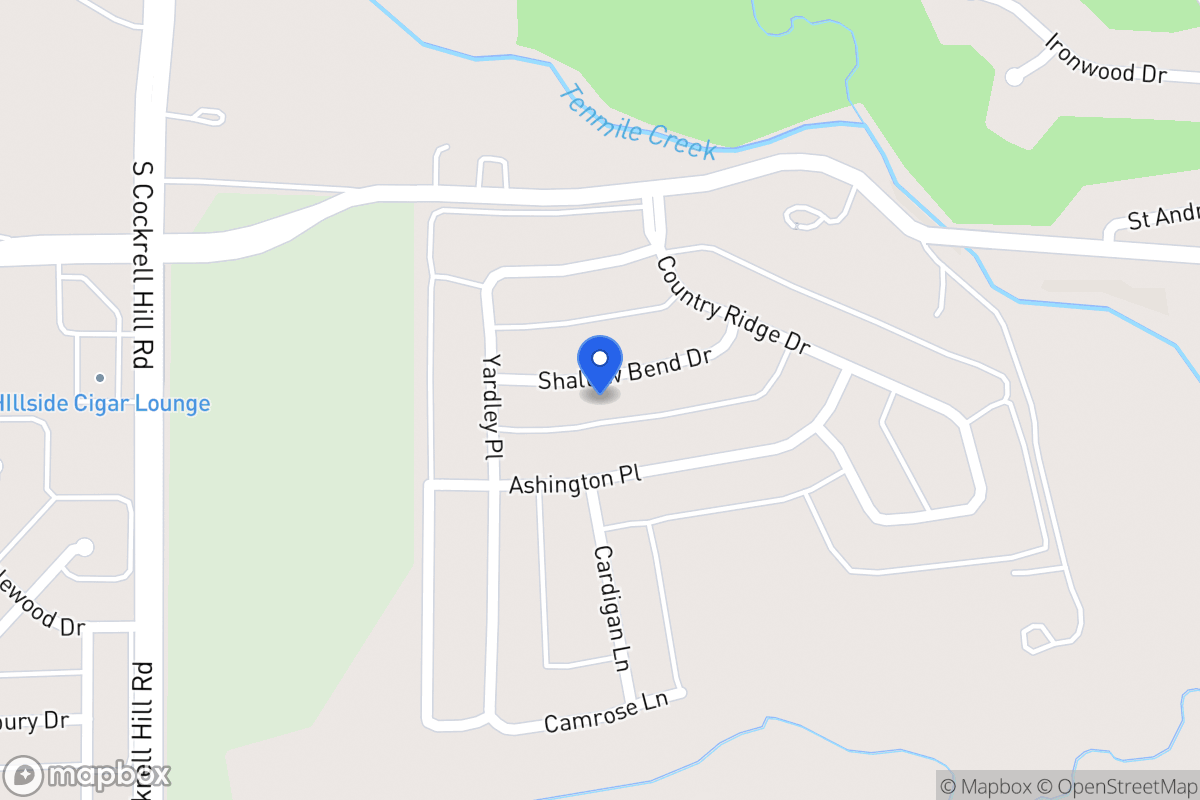 Map of 1116 Shallow Bend Dr