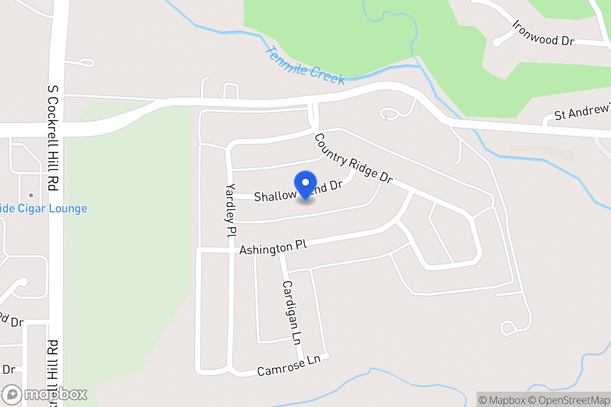 Map of 1112 Shallow Bend Dr