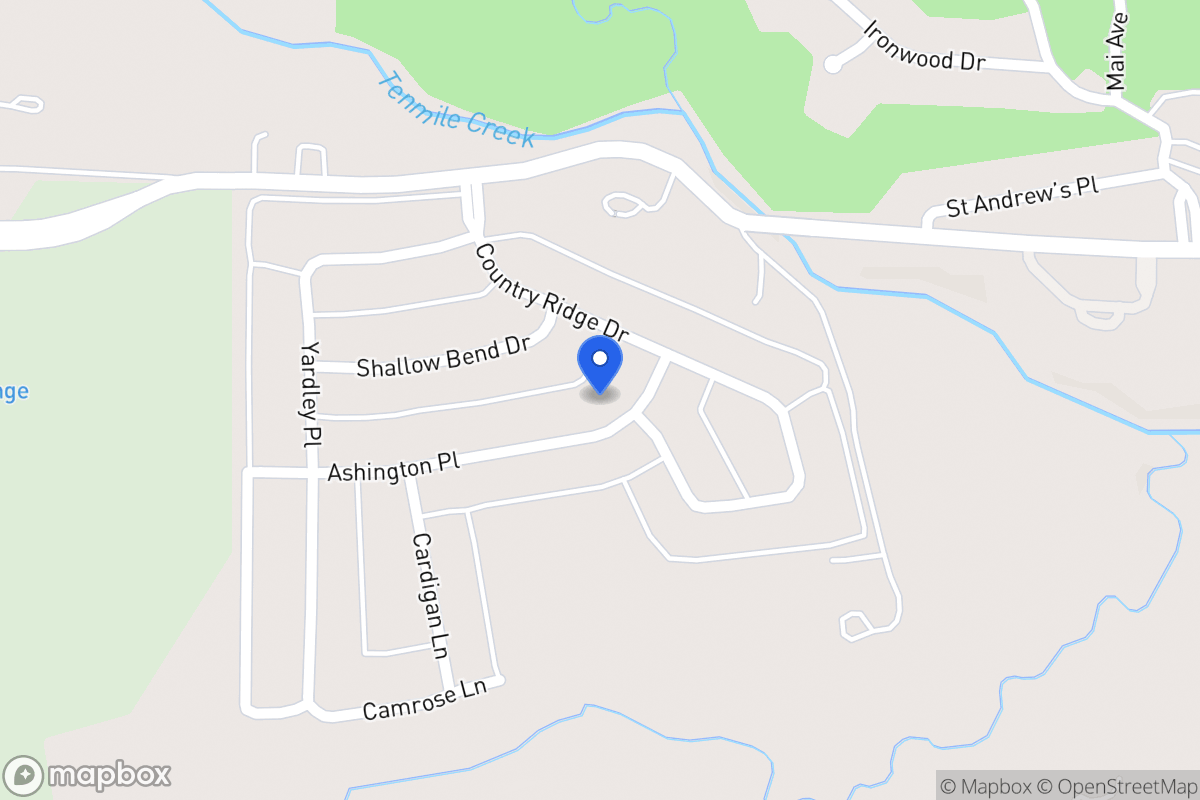 Map of 1105 Ashington Pl